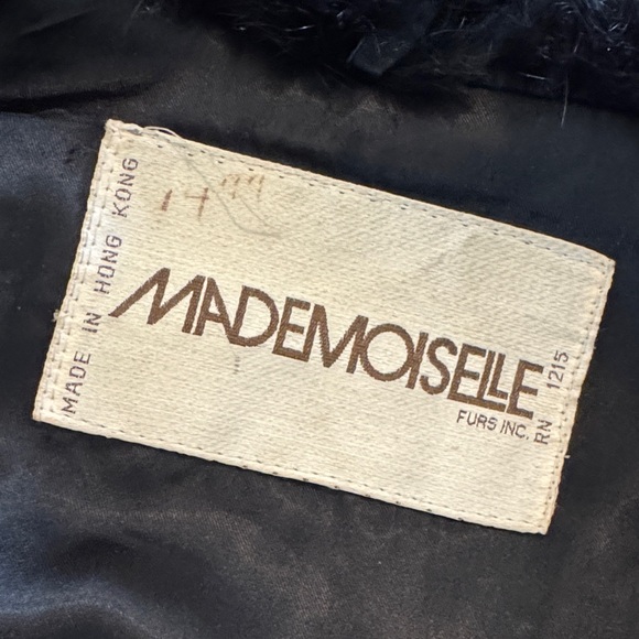 Black Rabbit Fur Jacket - Picture 3 of 11